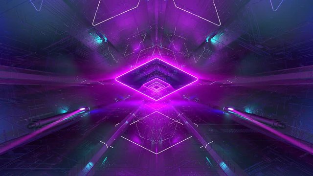 VJ Neon Energy Tunnel