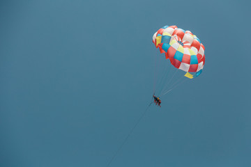 Playa de muro majorca spain parasailers in the air