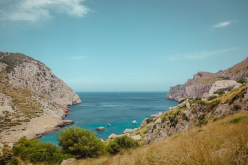 Fototapeta na wymiar Formentor the coast of mallorca balearic islands