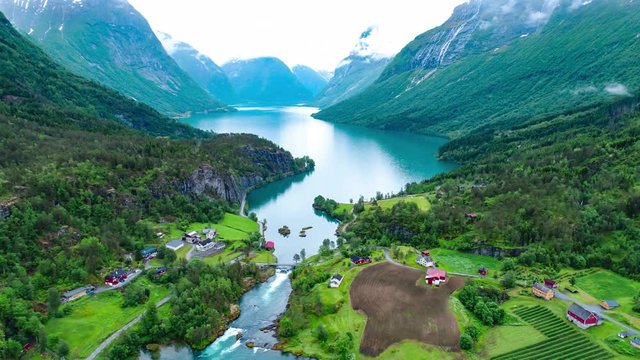 lovatnet lake Beautiful Nature Norway.
