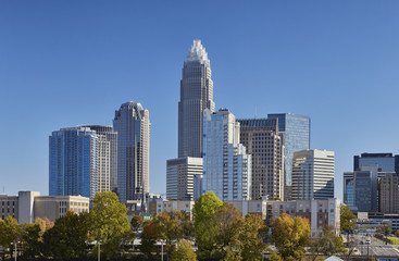 Skyline of Charlotte, North Carolina, USA
