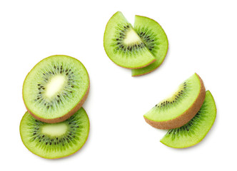 Kiwi Fruit Isolated on White Background