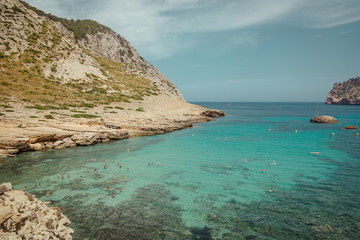 Fototapeta premium Formentor the coast of mallorca balearic islands Bay Cala