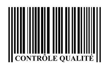 Code barres contrôle qualité  - obrazy, fototapety, plakaty