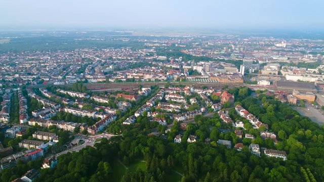 City Municipality of Bremen Aerial FPV drone footage. Bremen is a major cultural and economic hub in the northern regions of Germany.