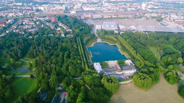 City Municipality of Bremen Aerial FPV drone footage. Bremen is a major cultural and economic hub in the northern regions of Germany.