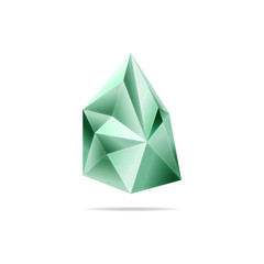 Crystal, a stone background. Gems. Vector. The triangle, triangulation concept for the logo, background, business card.