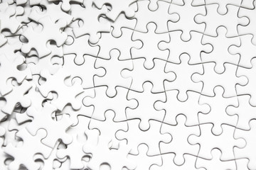 white jigsaw puzzle background.