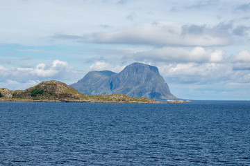Coastal landscape in western Norway.