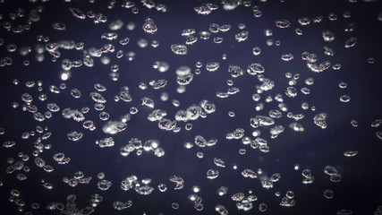 Background of under sea scape with air bubble and sun liight ray.Marine ,scuba,save the naturala water concept.