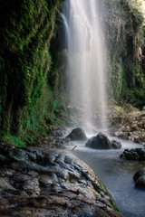 Long  exposure beautiful waterfall  in Antalya , Turkey