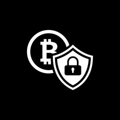 Cryptocurrency Security Icon.