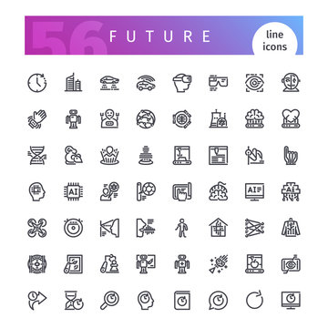 Future Line Icons Set