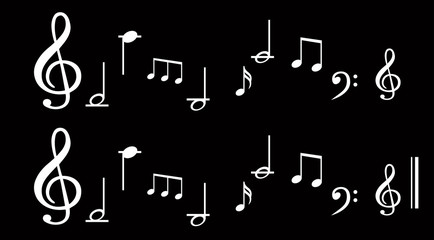 Music note background