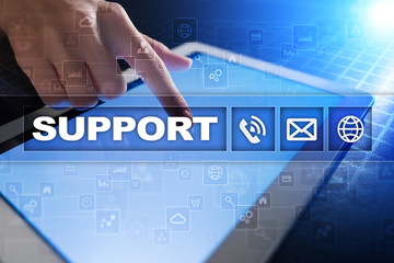Technical support. Customer help. Business and technology concept.