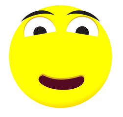 Fototapeta premium Emoji faces with yellow emotional icons