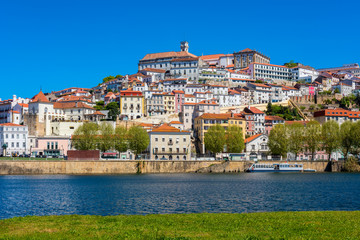 Coimbra Portugal as seen from across the Mondego River