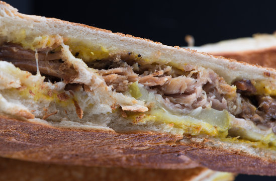 Close Up Of Cuban Sandwich