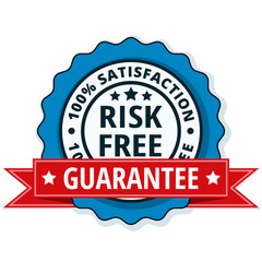 Risk Free 100% Satisfaction Guarantee illustration