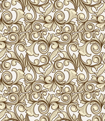 Seamless ornate decorative pattern