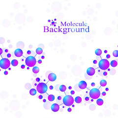 Structure molecule and communication. Dna, atom, neurons. Scientific molecule background for medicine, science, technology, chemistry. Vector illustration