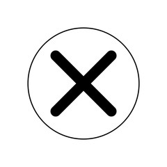 Cancel icon, logo
