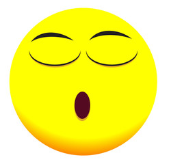 Emoji faces with yellow emotional icons