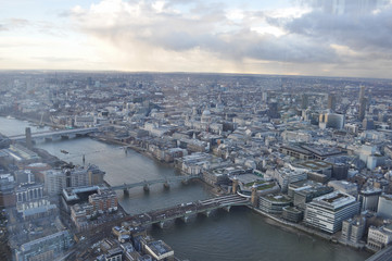 Fototapeta na wymiar Aerial view of London