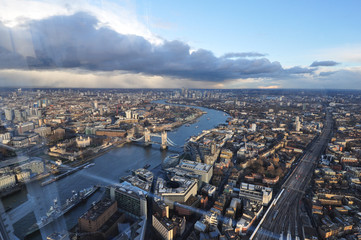 Obraz premium Aerial view of London