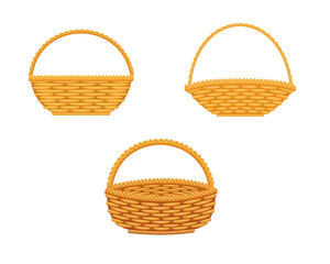 Wicker basket set