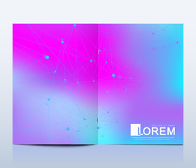 Modern vector template for brochure Leaflet flyer advert cover catalog magazine or annual report.. Abstract fluid 3d shapes vector trendy liquid colors backgrounds. Colored fluid graphic composition.