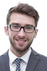 businessman wearing glasses and a business suit