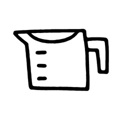 hand drawn cup. vector and illustration