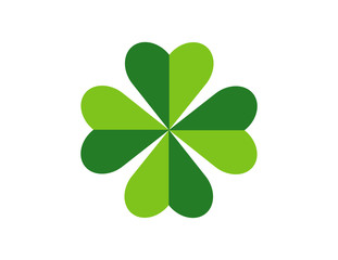 four leaf clover two colour