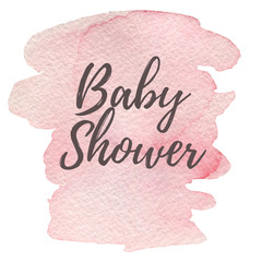 Wedding watercolor invitation card template Romantic illustration.