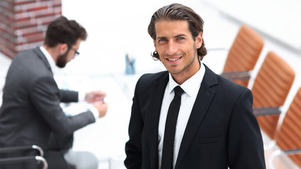 Fototapeta premium businessman standing in his office