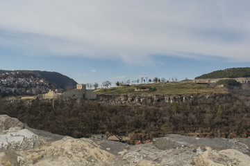 Fototapeta premium Veliko Tarnovo city at early spring, the old capital of Bulgaria, Europe.