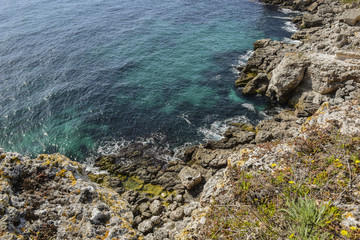 The coast near Stone coast village, near Shabla, North Bulgaria.