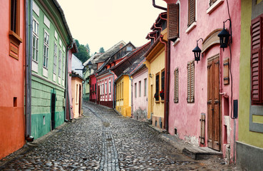 the famous Sighisoara medieval town in Transylvania, Romania