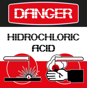 Danger. Hydrochloric Acid.