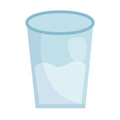 water glass health beverage liquid pure vector illustration 