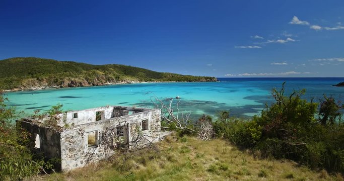 ruins at lameshur bay, st john, united states virgin islands