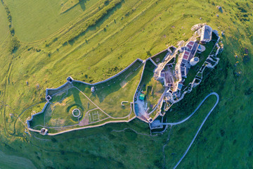 Aerial view of Spissky Castle in Slovakia
