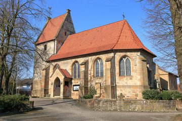 Fototapeta na wymiar Kirche St Ludgerus in Elte bei Rheine