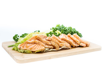 Japanese food fresh raw fish mixed sashimi