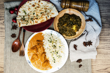 Handmade Indian curry chicken rice