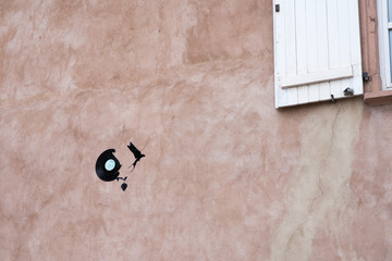 Flying bird out of a broken vinyl record