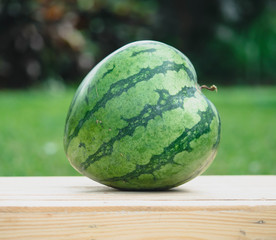 Watermelon heart shape