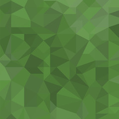 Fototapeta na wymiar Green Polygonal Background. Triangular Pattern. Low Poly Texture. Abstract Mosaic Modern Design. Origami Style