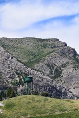 Green water tower